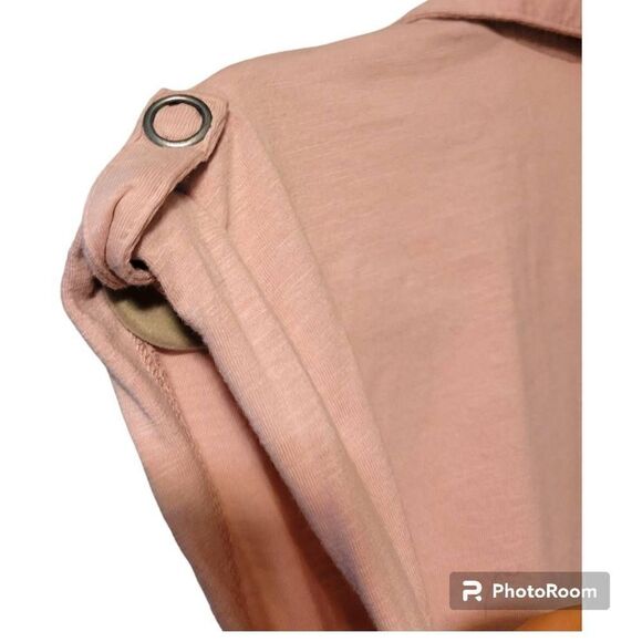 Derek Heart V-Neck Pink Romper Juniors Size Medium - Picture 3 of 6